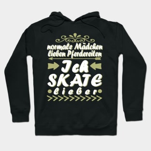 Skaten Skateboard Geschenk Mädchen Inline Spruch Hoodie